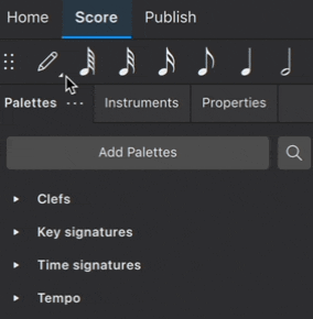 Entering alternative input modes (animated image)